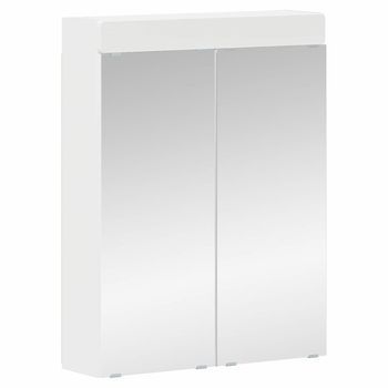 Armario Con Espejo De Baño | Mueble De Baño Con Estante Tulum 60 X 16,5 X 78 Cm