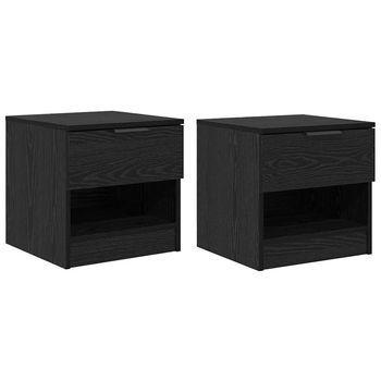 Mueble Cama 2 Uds. Roble Negro 40 X 39 X 40cm Vidaxl