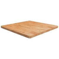tablero de mesa cuadrada madera roble marron claro 90x90x4 cm vidaxl
