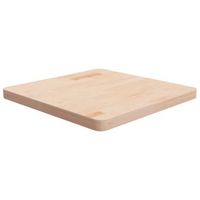 tablero de mesa cuadrada madera de roble sin tratar 60x60x4 cm vidaxl