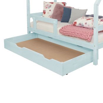 Cajón De Cama Buddy 120 X 180 - Azul Claro