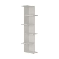 estanteria de esquina 6 estantes blanco alt141 cm