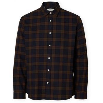 Selected Camisa manga larga Noos Regnoah Shirt - Demitasse/Sky Captain para hombre