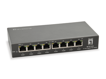 SWITCH LEVEL ONE GEP-0823 NO GESTION 8P POE 10/100/1000 POE 120W