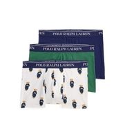 polo ralph lauren para hombre 714830299228 set 3 boxer de algodon y elastico marino verde blanco l homewear
