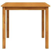 mesa de jardin  mesa de exterior madera maciza de acacia 85x85x74 cm