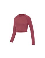 camiseta de fitness joluvi mavi long rosa mujer