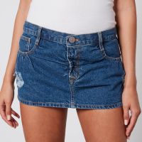 vivienne westwood crewe foam denim mini skirt - w29