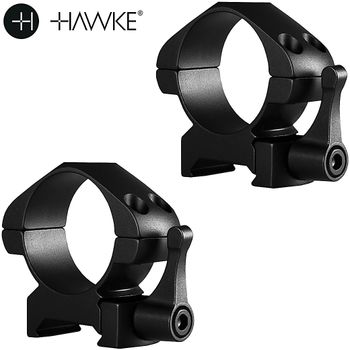 Hawke Precision Monturas Acero 30mm 2Pc Weaver Media - Liberación Rápida