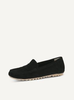 CAPRICE Moccasin, black, made of Leather without heel, Size 37