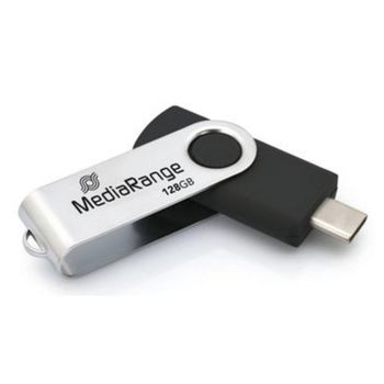 Unidad flash USB MediaRange MR1954 128 GB USB Tipo C 3.2 Gen 1 metálica