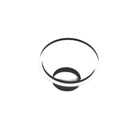 lampara de techo led giotto moderna 18w negra 3508-21-101 fabas luce