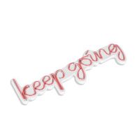 iluminacion led decorativa de plastico keep going rosa 535x185x2 cm