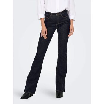 Only Pantalón de campana 15327135 BLUSH-DARK BLUE DENIM para mujer
