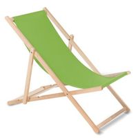 tumbona madera de haya respaldo ajustable verde claro