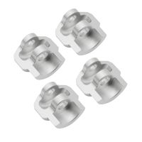 4pcs amortiguador mejorado tapa protectora de metal piezas de coche rc para accesorios de modelo universal 18 17