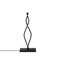 lampara de mesa zozo-13291 negro metal 20x48x12 cm