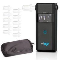 alcofind pro-x-3 breathalyzer  mouthpieces 12mc calibration