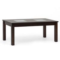 mesa de centro estilo contemporaneo 110x60x46 en maderas naturales color wengue