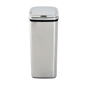 Cubo de basura 33x25x84cm plata