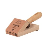 abre ostras de acero inoxidable y madera de haya