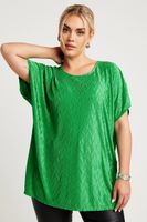 limited collection top verde zigzag plisado de ondas mujer curvy y tallas grandes limited collection