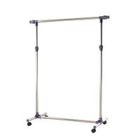 perchero 95x45x170cm plateado y negro
