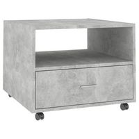 mesa de centro madera de ingenieria gris hormigon 55x55x40 cm vidaxl