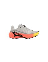 zapatillas de trail salomon genesis 2 gray violetsafety yellowneon flam mujer