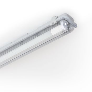 Ledkia Pantalla Estanca 60cm IP65 con Tubo LED Cristal 9W 140lm/W 4000K Blanco Neutro
