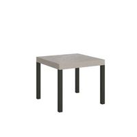 mesa extensible 90246x90 cm everyday cachemir patas antracita