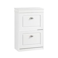 zapatero con 2 puertas mdf blanco