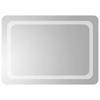 Espejo De Baño Led Transparente 70 X 50 Cm Vidrio Templado Vidaxl