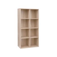 libreria estanteria compartimentos expositor para oficina colore rovere
