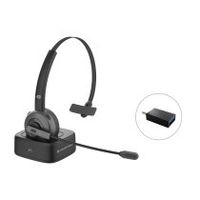 conceptronic polona03bd auricular y casco auriculares inalambrico diadema oficinacentro de llamadas bluetooth base de carga negro