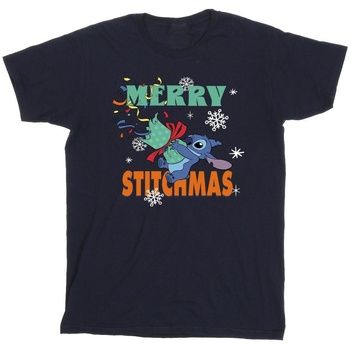 Disney Camiseta Merry Stitchmas para hombre