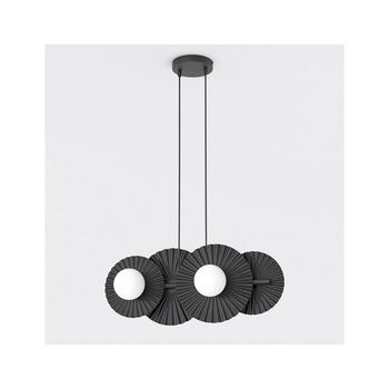 Lámpara de techo drino negro (4 luces)