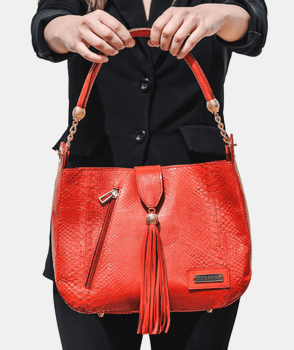 1132 LUXURY SHOPPER BAG PITON RED BC