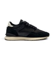 hoff para hombre 22602431 zapatillas de piel city negro 43 plano ante cordones casual
