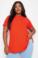 yours camiseta naranja canale mujer curvy y tallas grandes yours