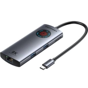 Estación de Acoplamiento USB-C Vention TQZHB 6 en 1 HDMI USB RJ45 PD