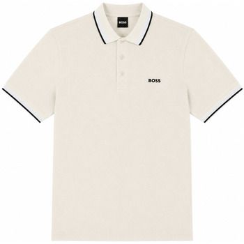 BOSS Tops y Camisetas Paddy Piqué Polo Shirt Open White para hombre