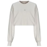calvin klein jeans jersey woven label short crewneck para mujer