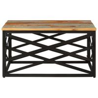 mesa de centrormesa auxiliarrmesa de cafe de madera maciza reciclada 68x68x35 cm
