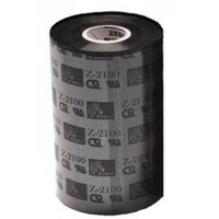 zebra 02100bk10645 original wax printer ribbon 2100 106mm x 450m