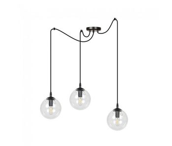 Lámpara colgante fedora transparente 3 luces marca wonderlamp