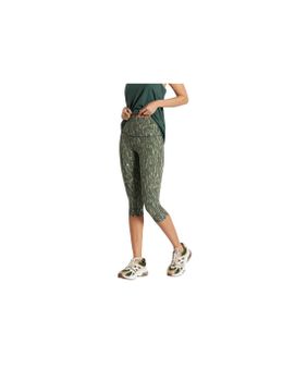 Malla de Fitness Ditchil Capri Vibrant Mujer Verde Florest