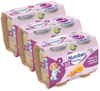 Nutribén Potitos Cena Crema de Calabaza y Zanahoria +4m 6x190 gr