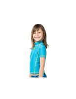camiseta de natacion aquarapid uv turquesa infantil