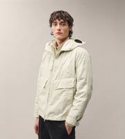 cp company para hombre 21cmow078a110305g chaqueta media beige m casual poliamida